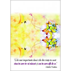 Felicitare A5, Cele mai importante doua zile